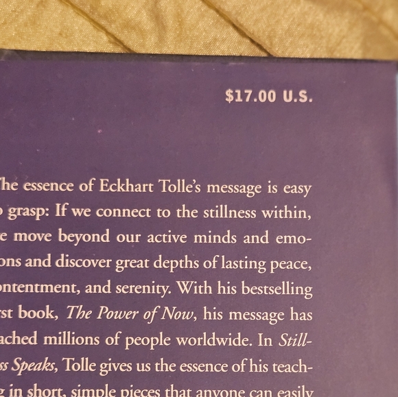 Stillness Speaks By Eckhart Tolle Hardcover Book - Picture 3 of 5